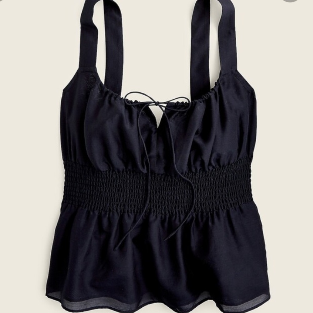 J.Crew Smocked Waist Tank